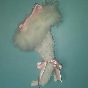 Baby girl shower gift card victorian boot holder